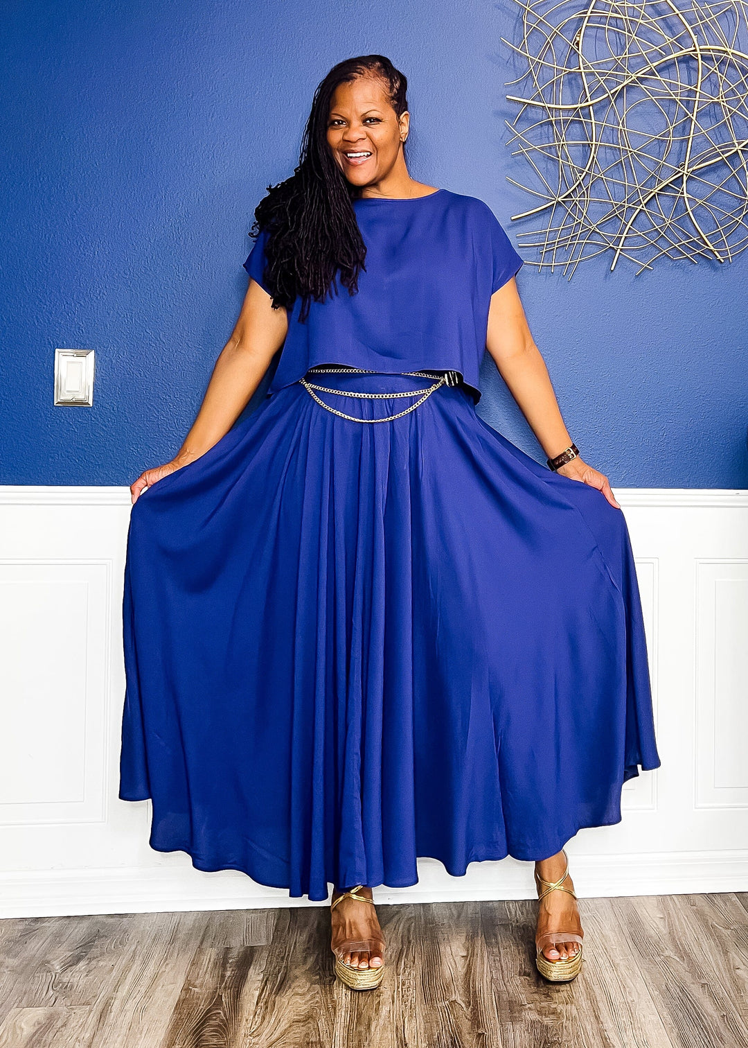 In My Classy Bag Skirt Set Dresses 1X 