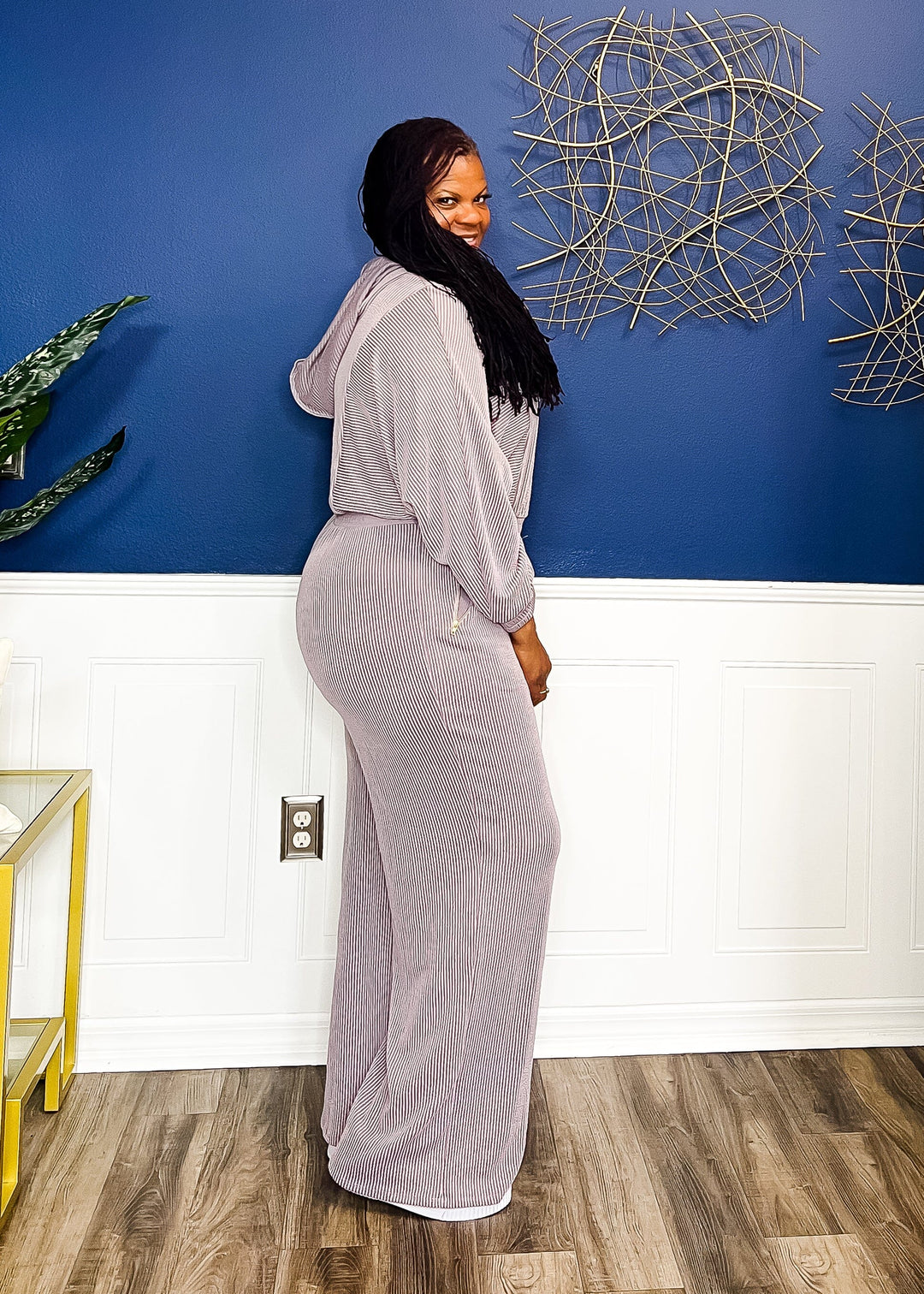 Lavender Lisa Two Piece Jogger Outfit Sets 