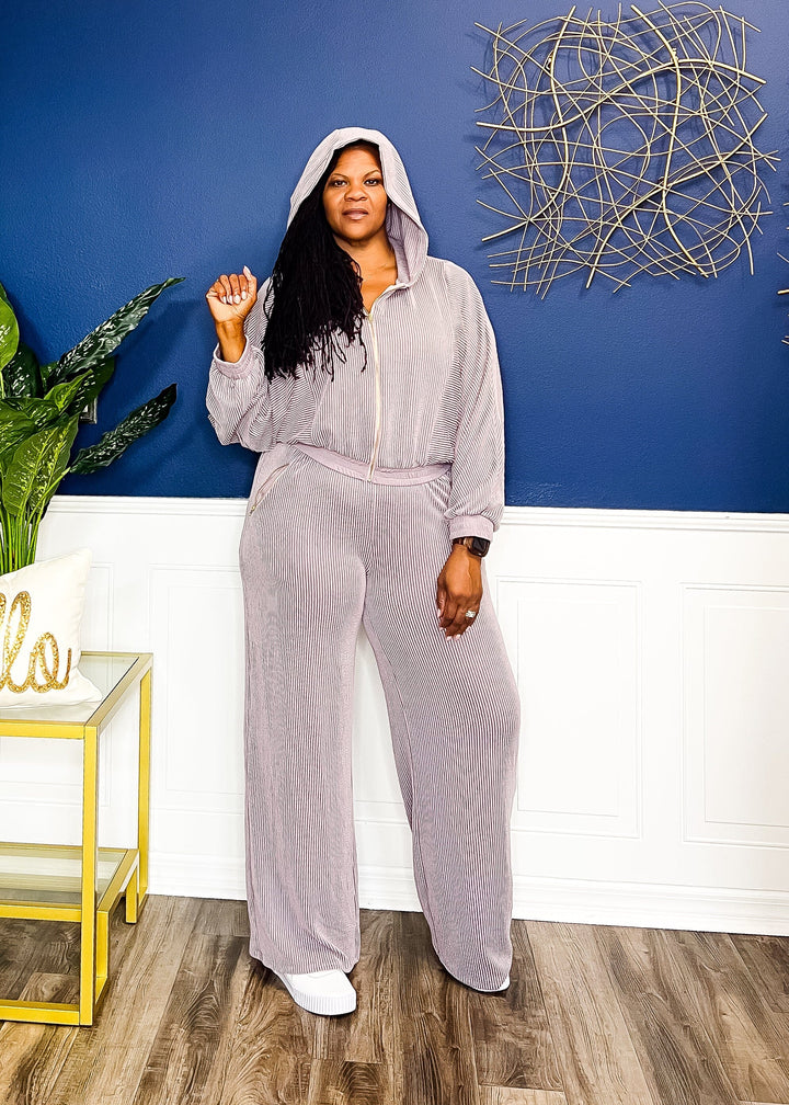 Lavender Lisa Two Piece Jogger Outfit Sets 
