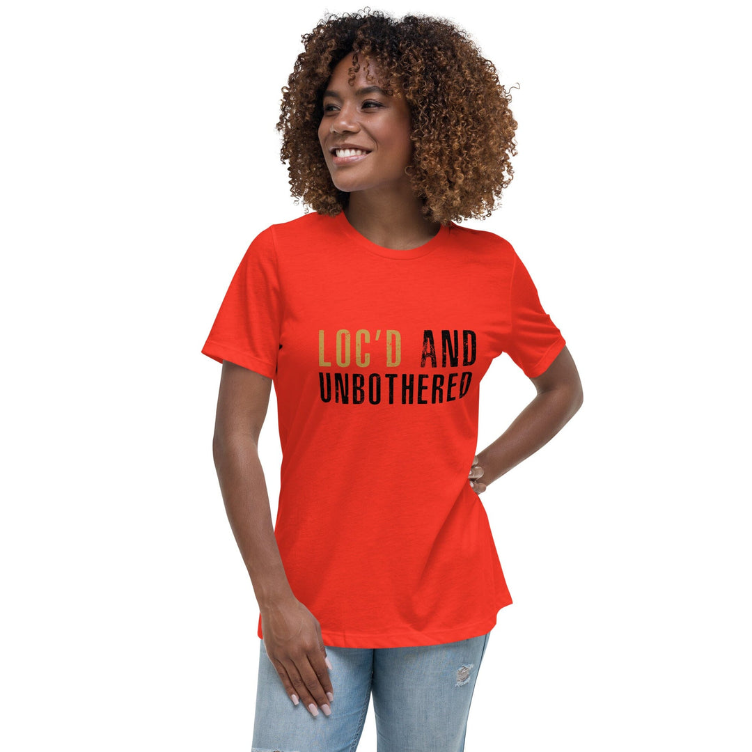 Loc'd and Unbothered Women's Relaxed T-Shirt Poppy S 