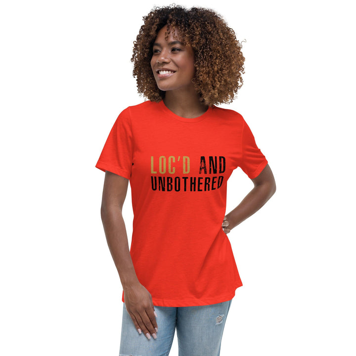 Loc'd and Unbothered Women's Relaxed T-Shirt Poppy S 