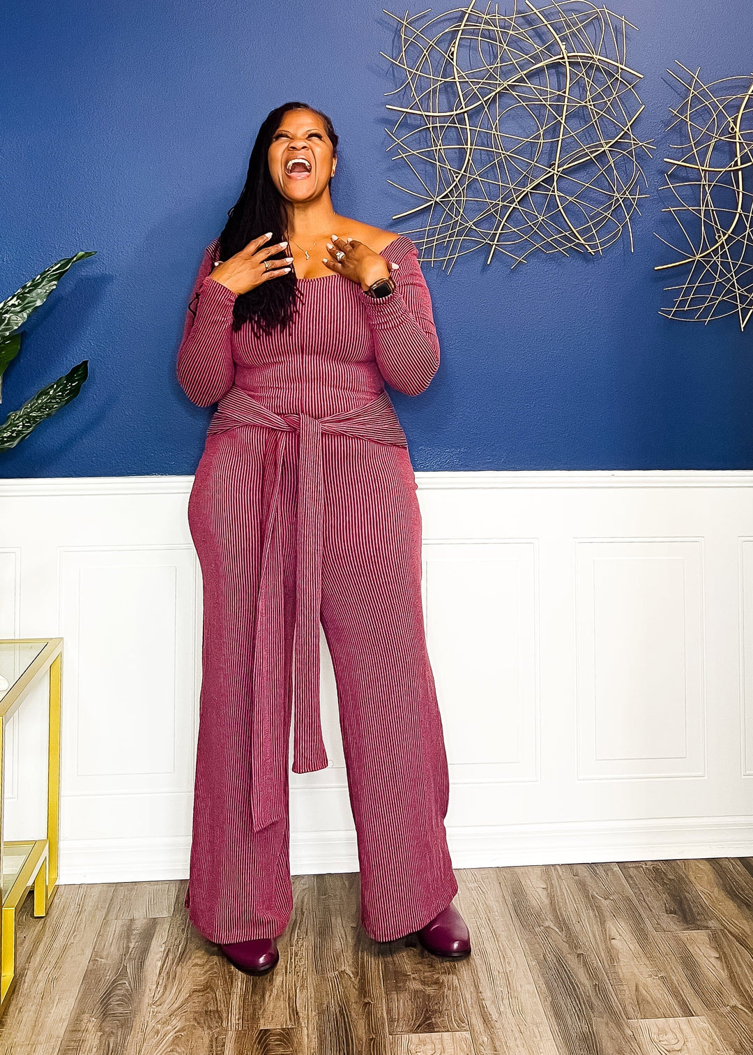 Show That Hourglass Jumpsuit Outfit Sets 1X 