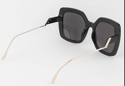 Spin the Block Square Sunglasses Sunglasses Black 