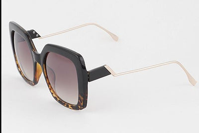 Spin the Block Square Sunglasses Sunglasses Brown 