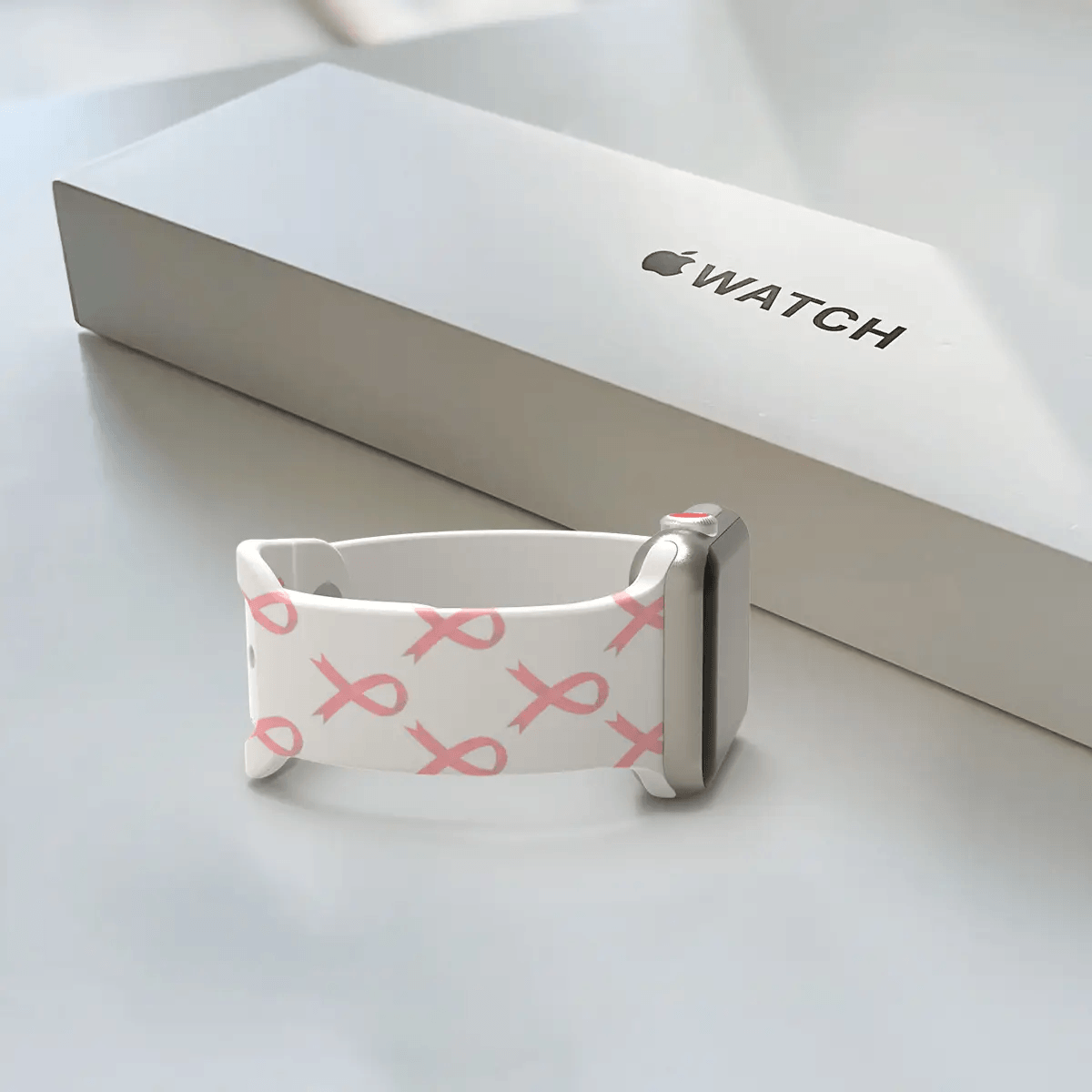 Breast Cancer Awareness Pink Ribbon Apple Watch Band S/M 