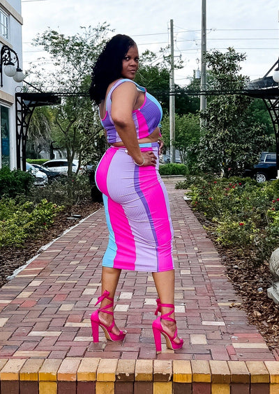 Cotton Candy Kisses Two Piece Skirt Set Dresses 