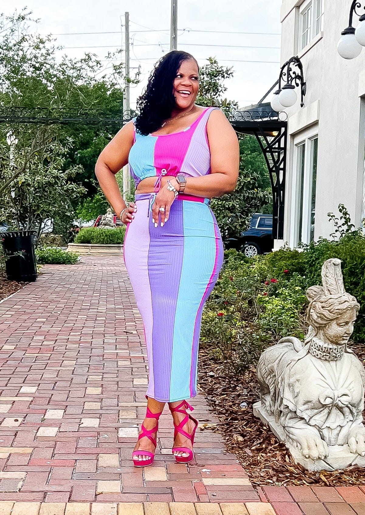 Cotton Candy Kisses Two Piece Skirt Set Dresses 