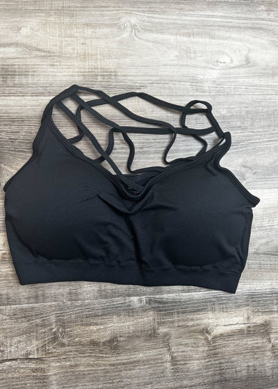 Cozy Comfy Seamless Bralette- Black Bras S/M 