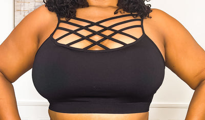 Cozy Comfy Seamless Bralette- Black S/M 