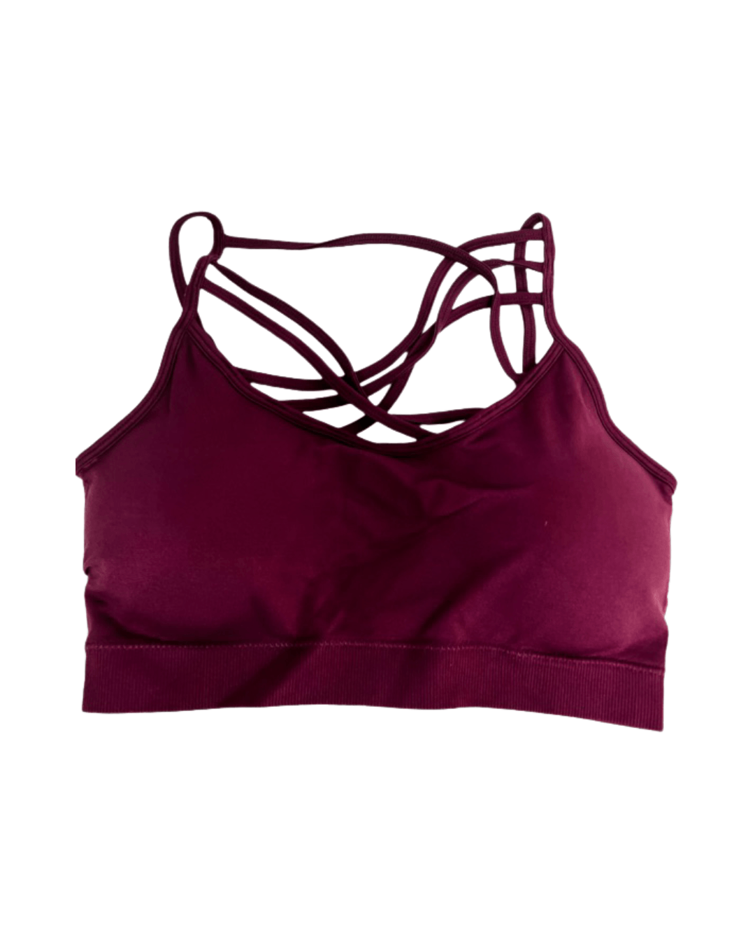 Cozy Comfy Seamless Bralette- Eggplant Bras S/M 