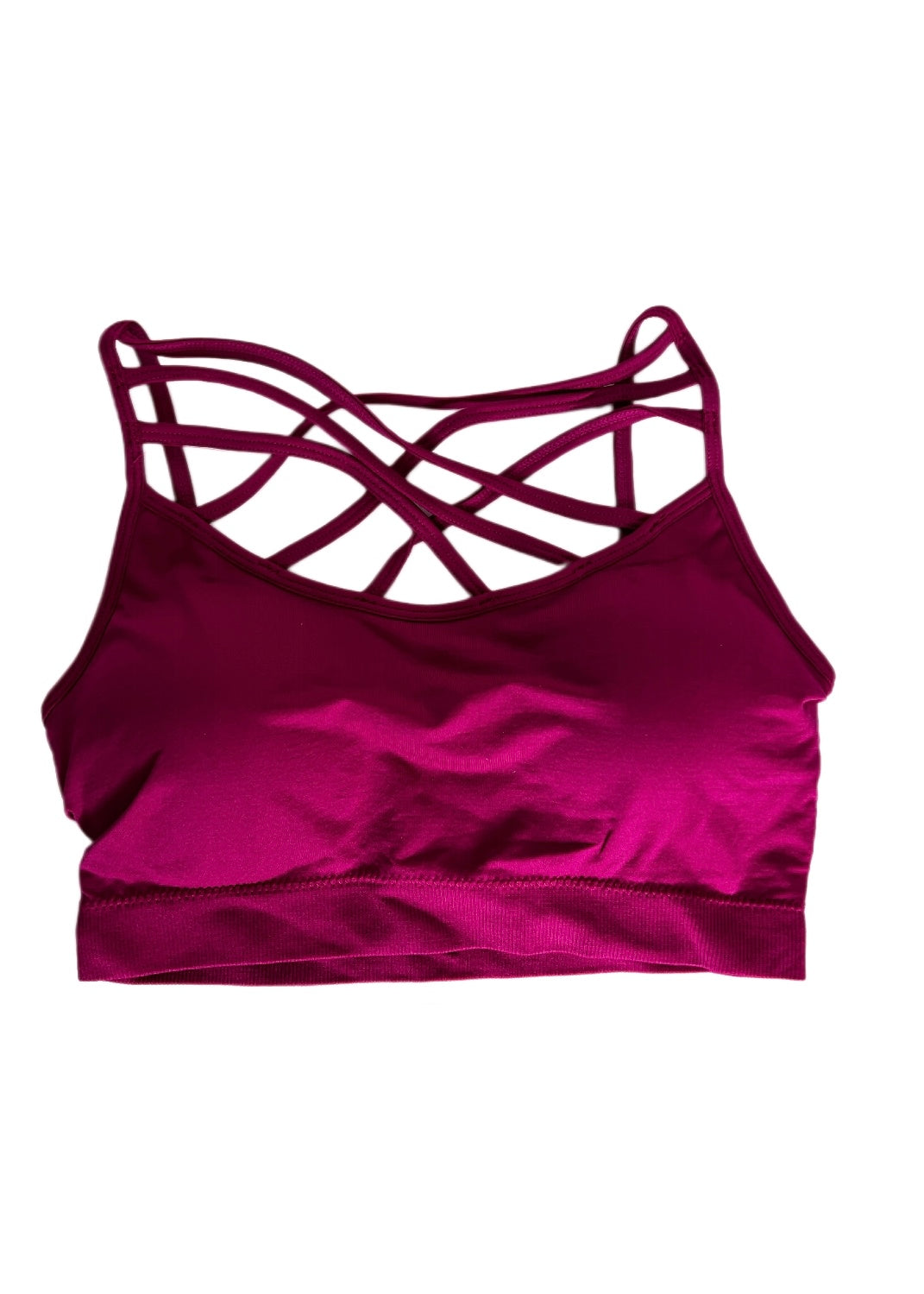Cozy Comfy Seamless Bralette- Magenta Bras S/M 