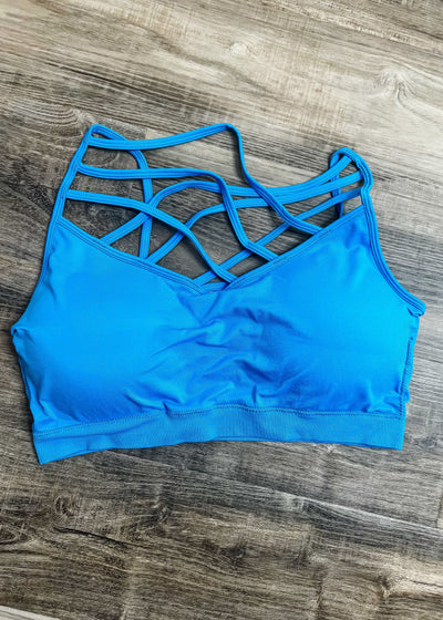 Cozy Comfy Seamless Bralette- Sky Blue Bras S/M 