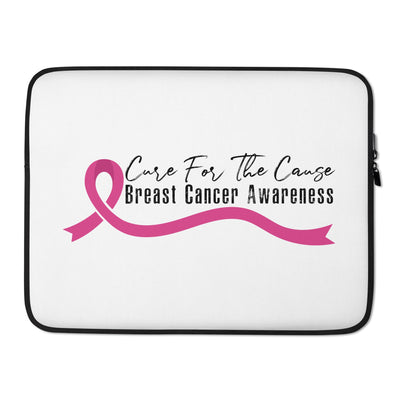 Cure for the Cause Breast Cancer Awareness Laptop Sleeve 15″ 