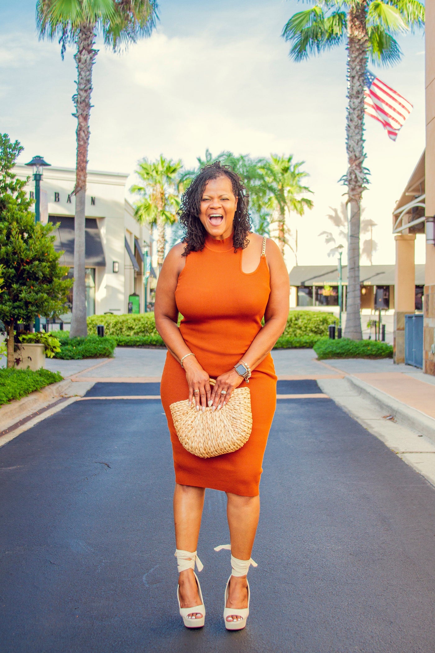 Hold Me Down Dress- Cognac 