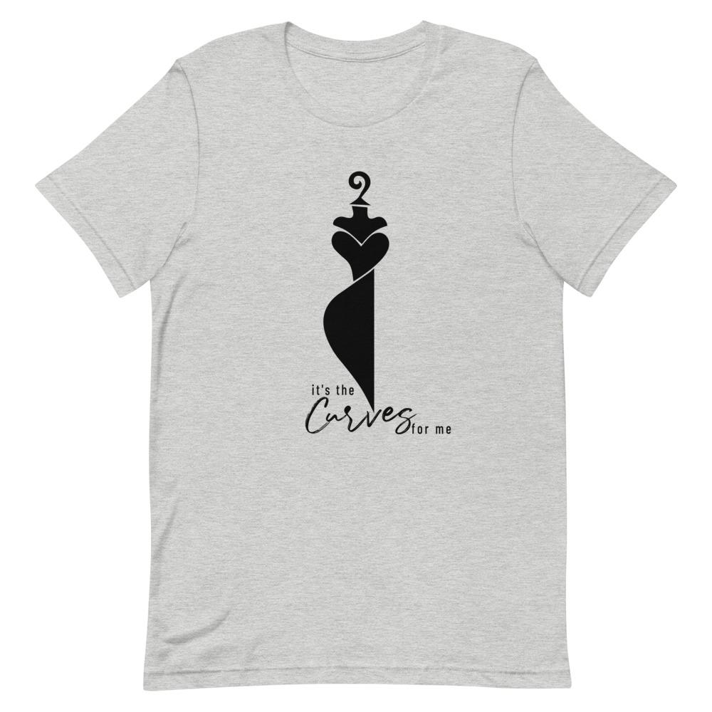 It's the Curves for Me Short-Sleeve Unisex T-Shirt Athletic Heather L 