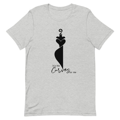 It's the Curves for Me Short-Sleeve Unisex T-Shirt Athletic Heather L 