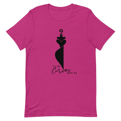 It's the Curves for Me Short-Sleeve Unisex T-Shirt Berry L 