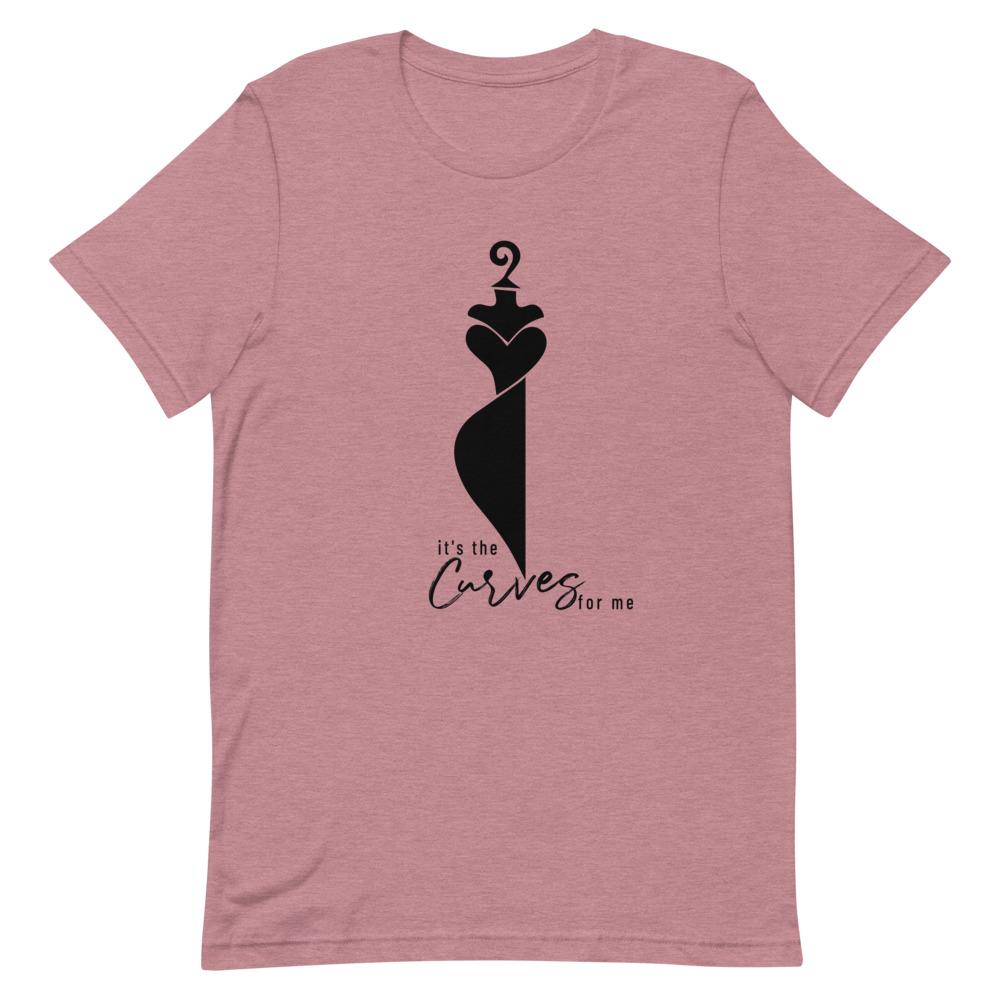 It's the Curves for Me Short-Sleeve Unisex T-Shirt Heather Orchid M 
