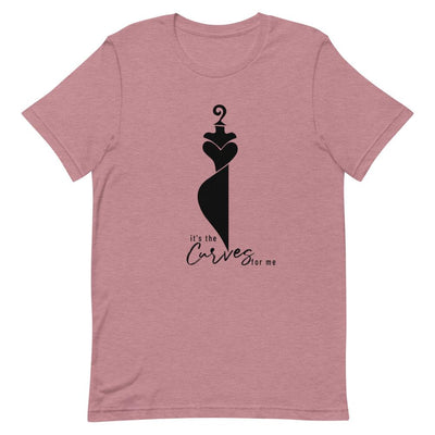 It's the Curves for Me Short-Sleeve Unisex T-Shirt Heather Orchid M 