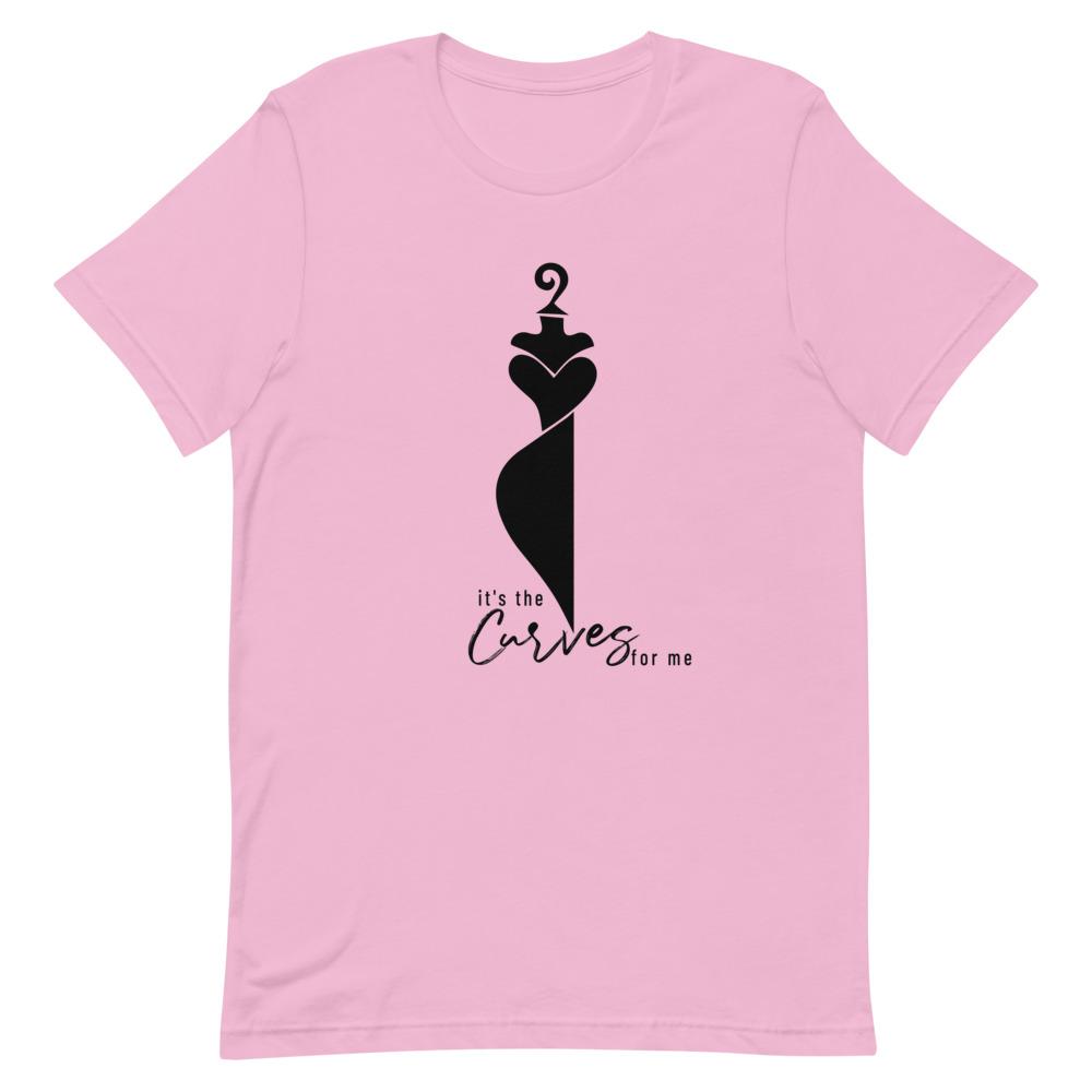 It's the Curves for Me Short-Sleeve Unisex T-Shirt Lilac L 