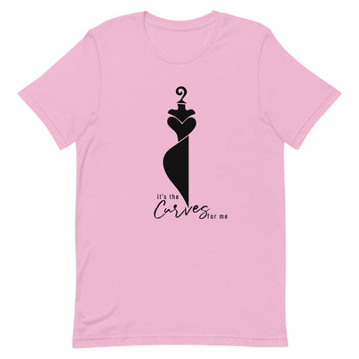 It's the Curves for Me Short-Sleeve Unisex T-Shirt Lilac L 