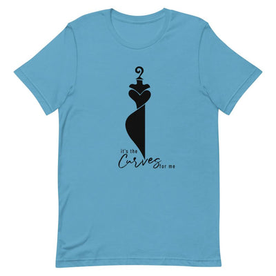 It's the Curves for Me Short-Sleeve Unisex T-Shirt Ocean Blue M 
