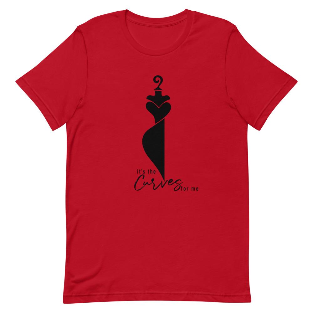 It's the Curves for Me Short-Sleeve Unisex T-Shirt Red L 