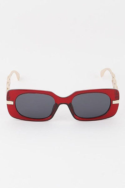 Link Me In Sis Sunglasses Sunglasses Dark Red 