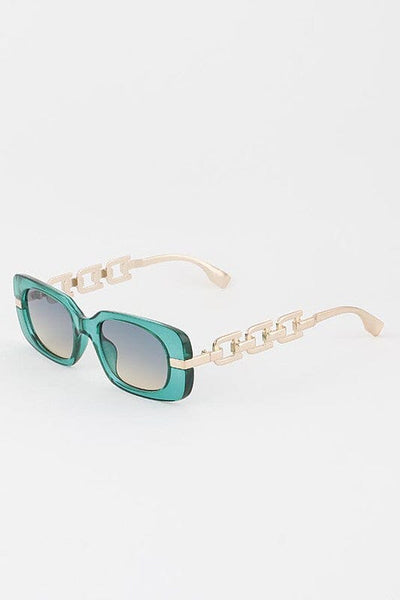 Link Me In Sis Sunglasses Sunglasses Green 