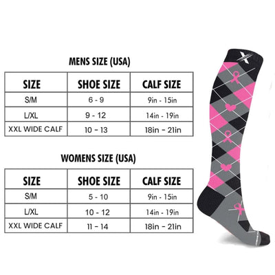 Pink Ribbon Breast Cancer Awareness Socks Socks 