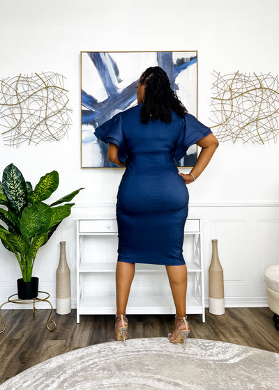 Ring My Bell Dress- Dark Denim Dresses 