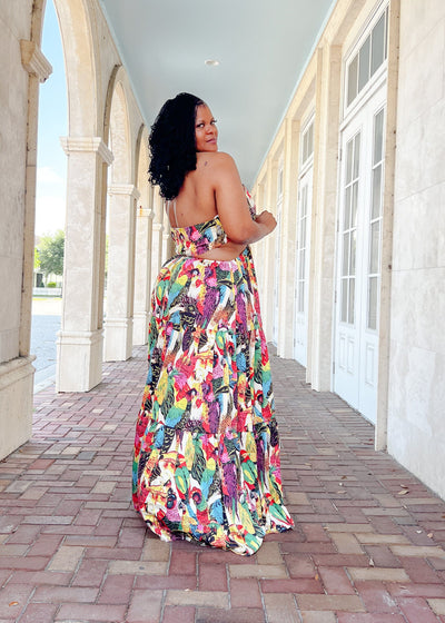 Siesta Sista' Maxi Halter Dress Jumpsuits 