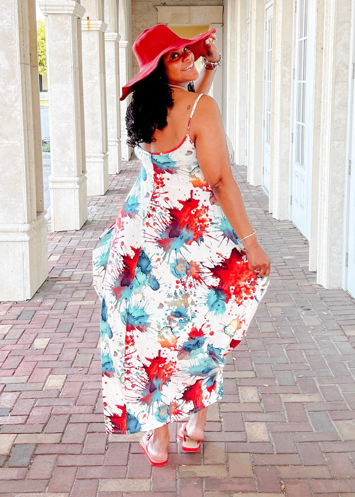 Splish Splash Maxi Dress With Pockets Dresses 