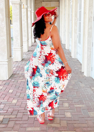Splish Splash Maxi Dress With Pockets Dresses 