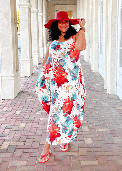 Splish Splash Maxi Dress With Pockets Dresses 