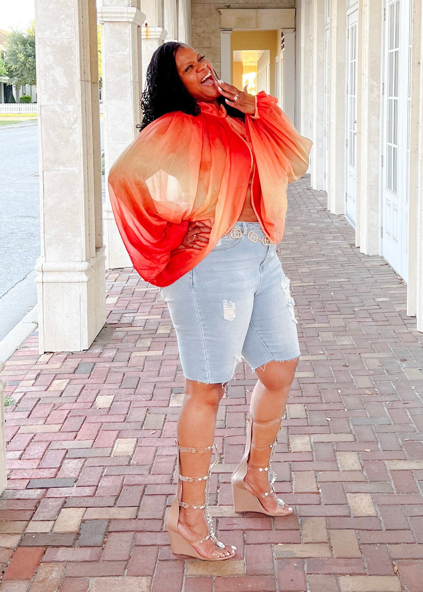 Sunset Ombre Top – the Curves for Me