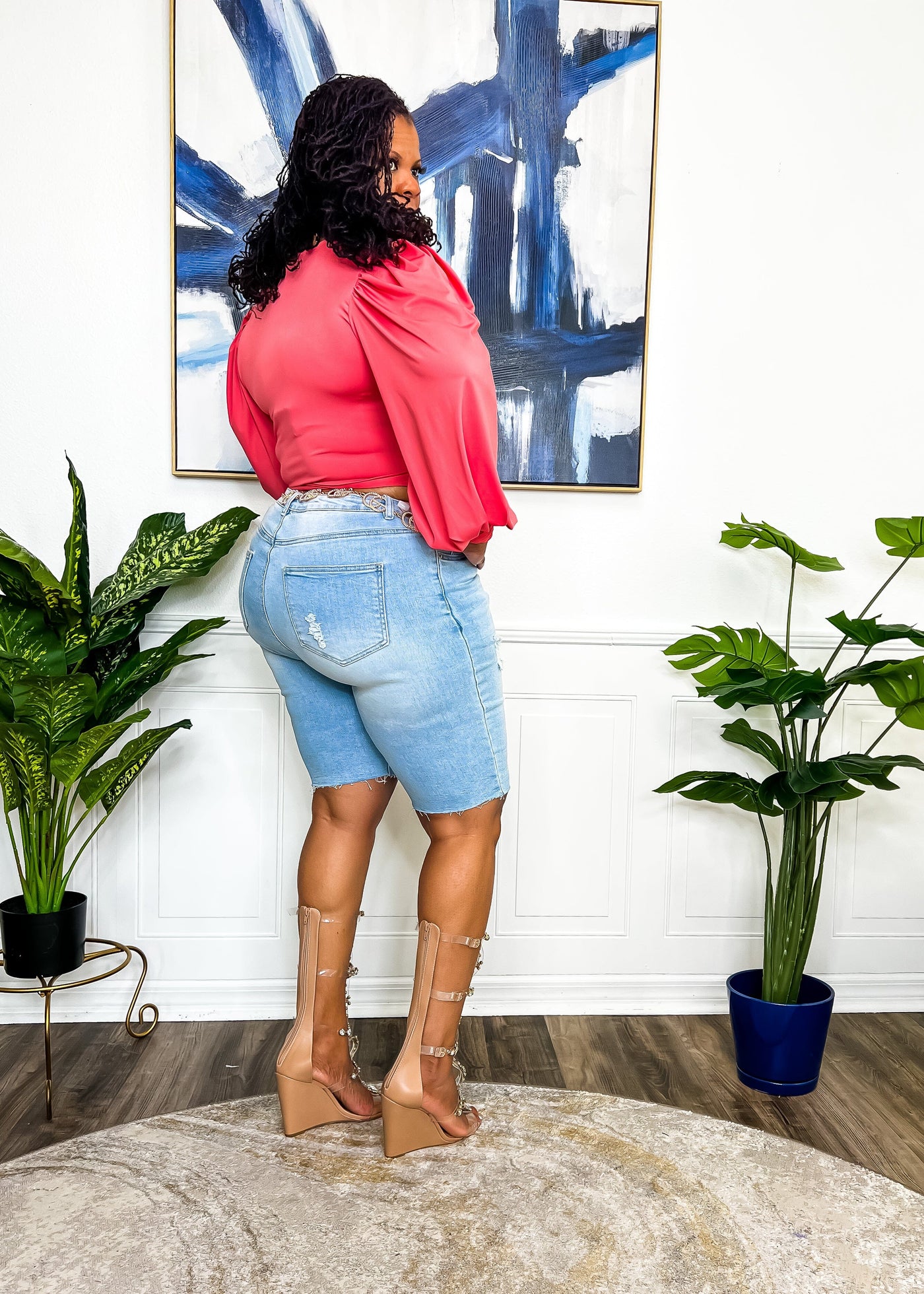 The Brenda Bishop Top- Coral Shirts & Tops 