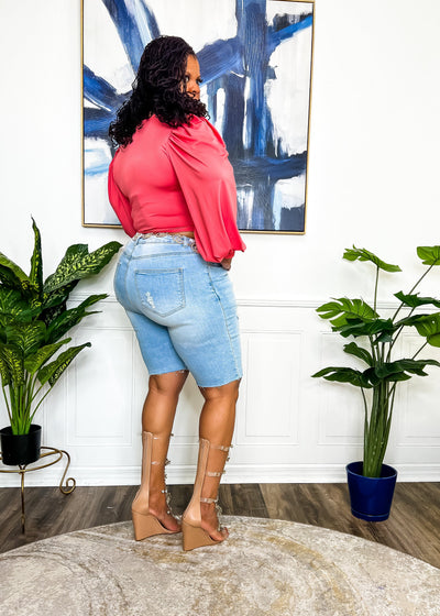 The Brenda Bishop Top- Coral Shirts & Tops 