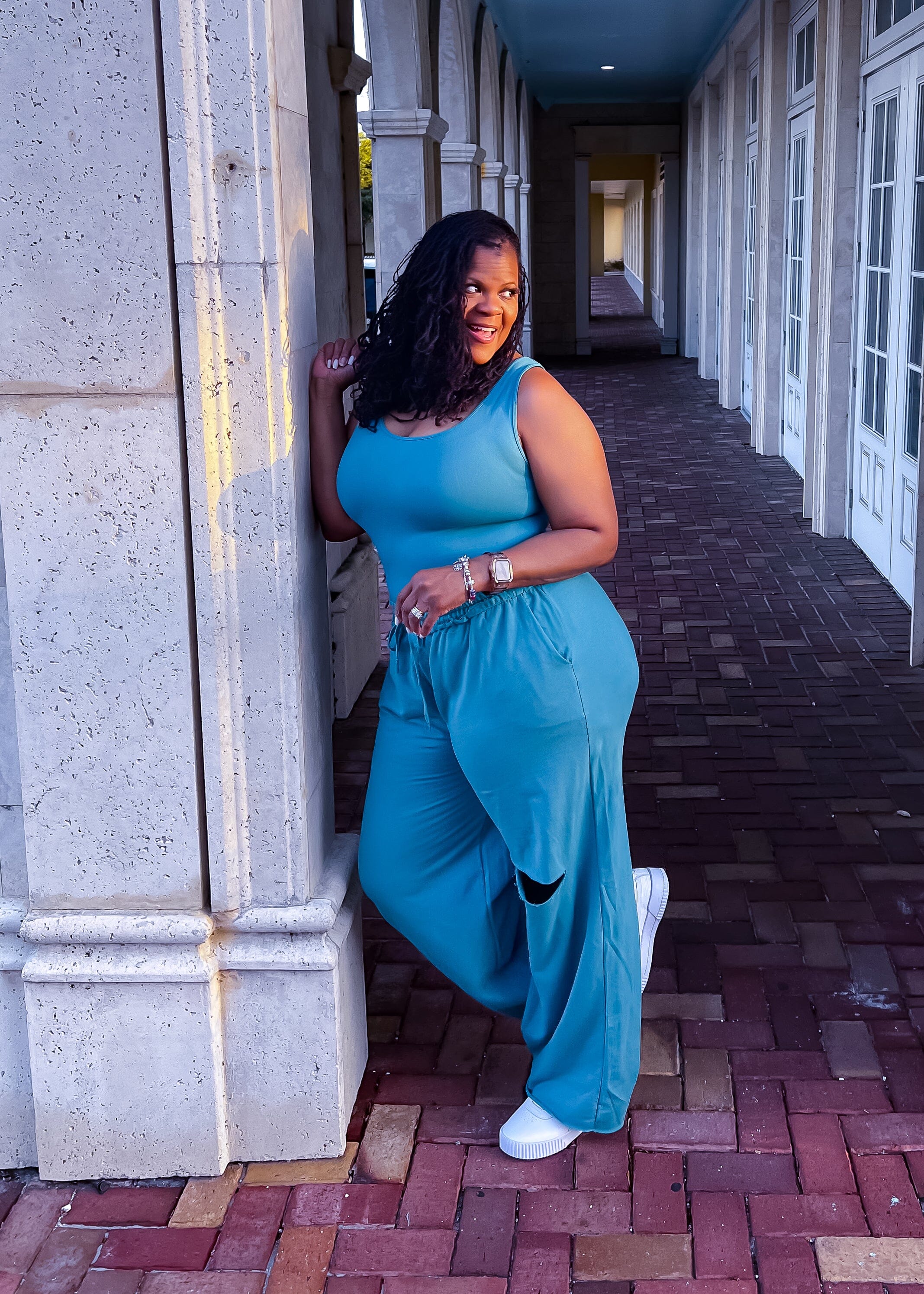 The Kick Around Fit- Dusty Teal READ DESCRIPTION Dresses 1X 