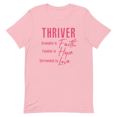 THRIVER WOMEN'S SHIRT - PINK FONT Pink S 